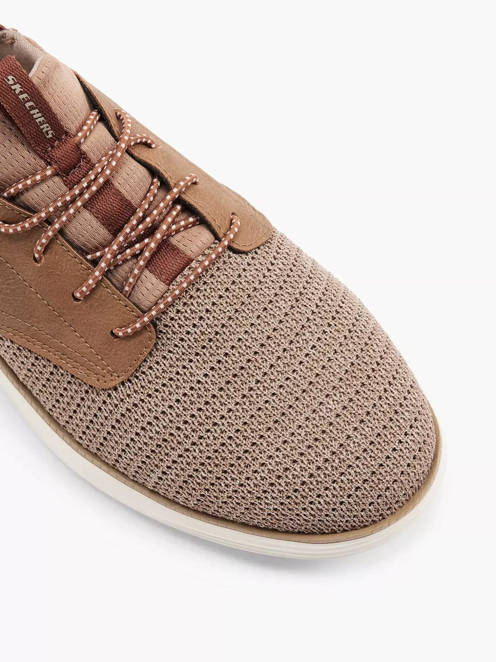 Gentlemen Skechers Light Brown Sneaker Swift Fit - Hands Free Memory Foam