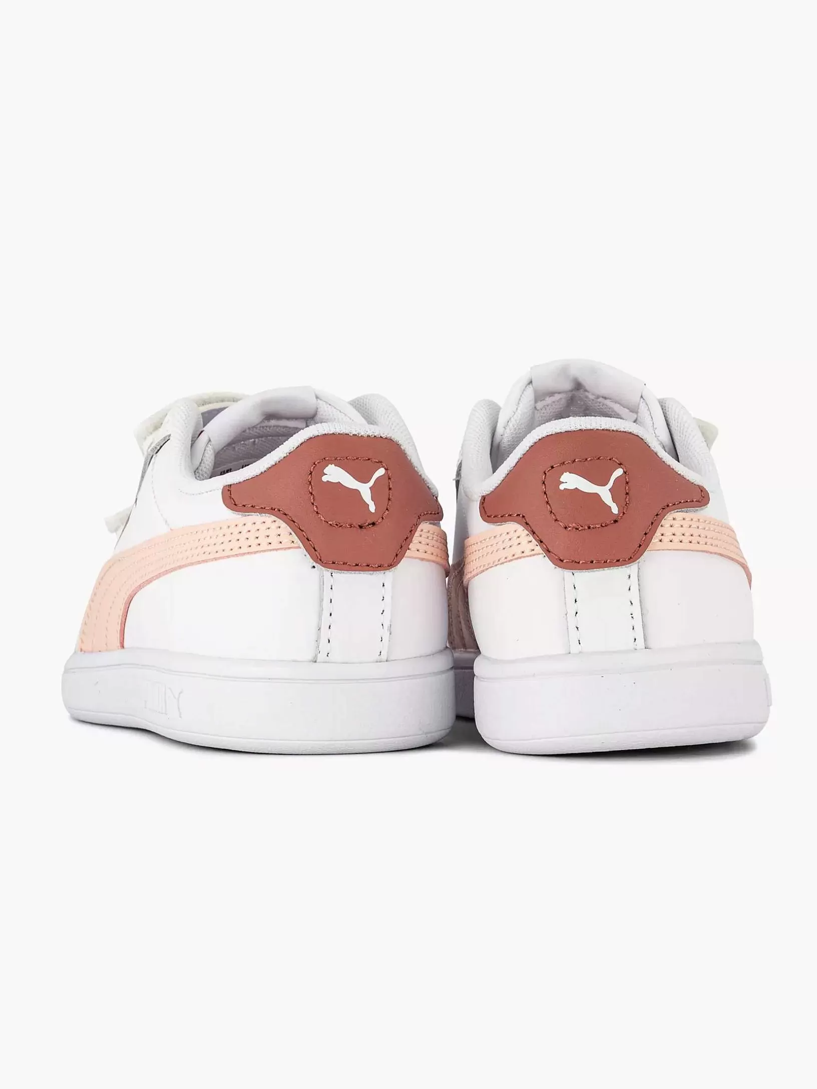 Children Puma White Smash 3.0 Lv Ps